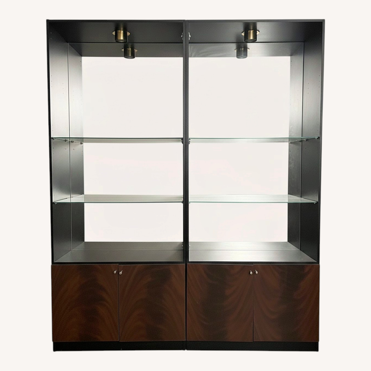 Walmart Black Wood Armoire - image-0