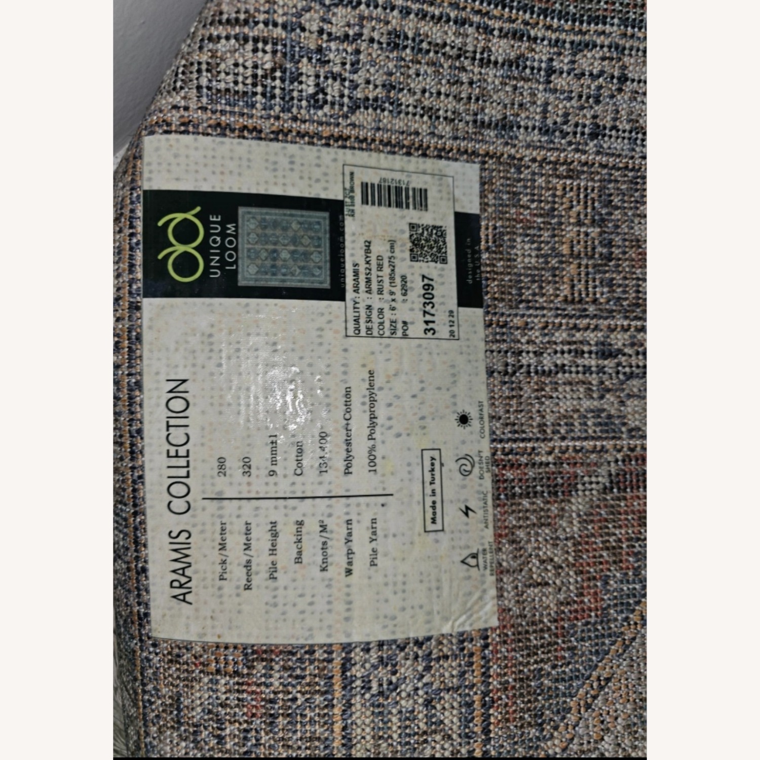 6' x 9' Rust Red Rug  - image-5