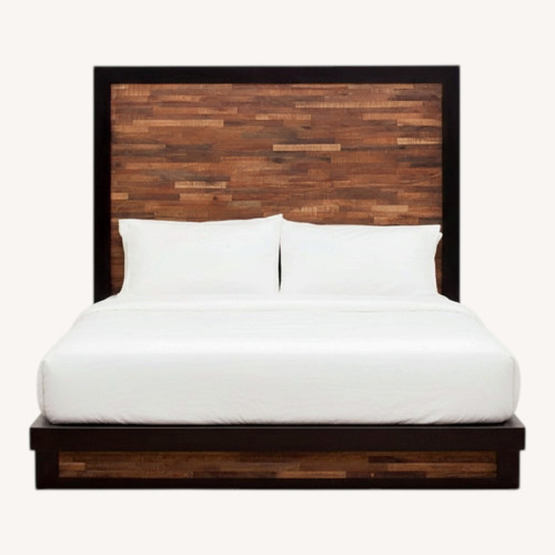 Used Environment Furniture Peroba Rosa Wood Queen Bed for sale on AptDeco