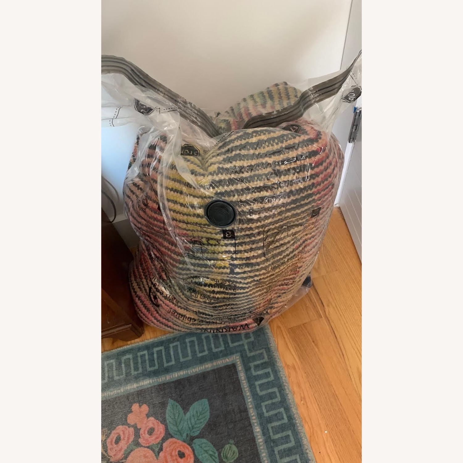 Vintage Rainbow Beni Orin Moroccan Rug - image-5