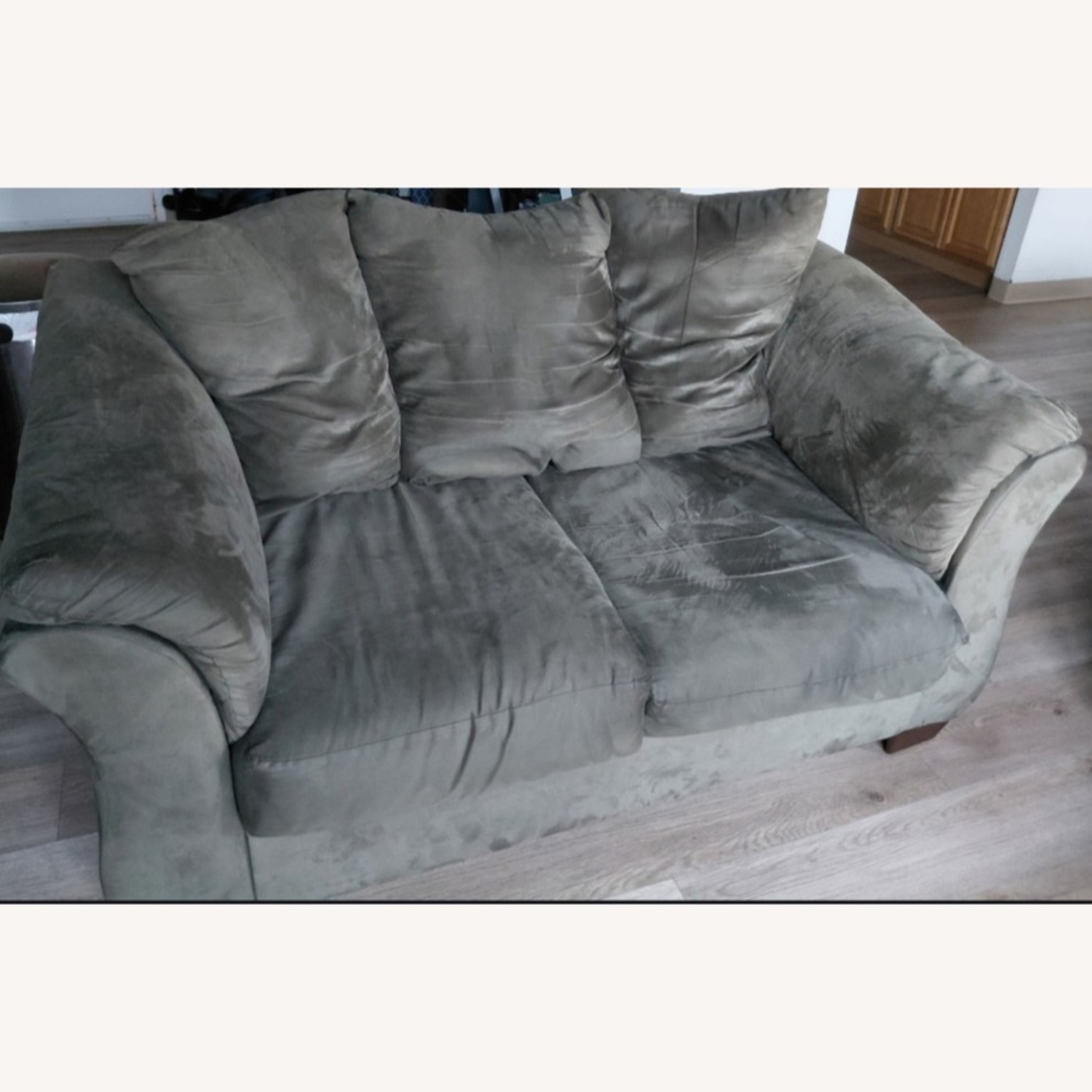 Ashley Furniture Darcy Green Loveseat - image-2