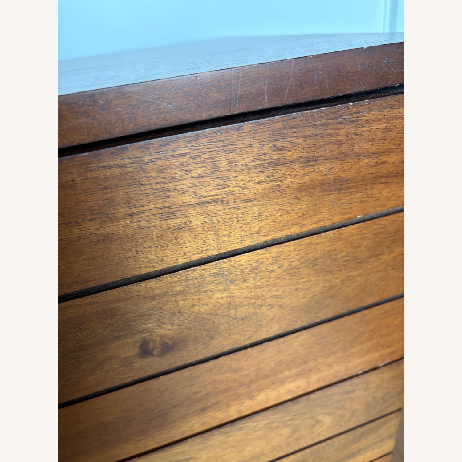 CB2 Linear 2-Drawer Wood Nightstand - image-4