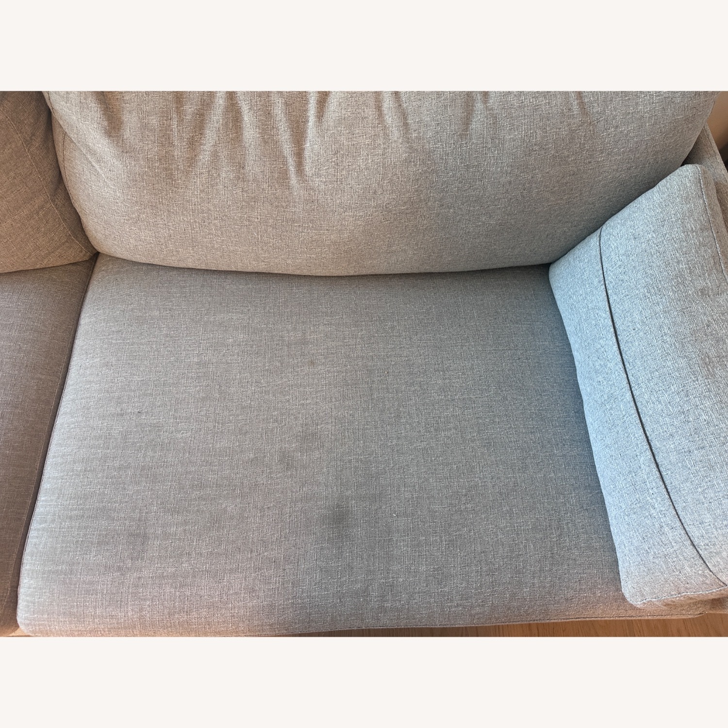 AllModern Moab Light Gray 2 Seater Sofa - image-3