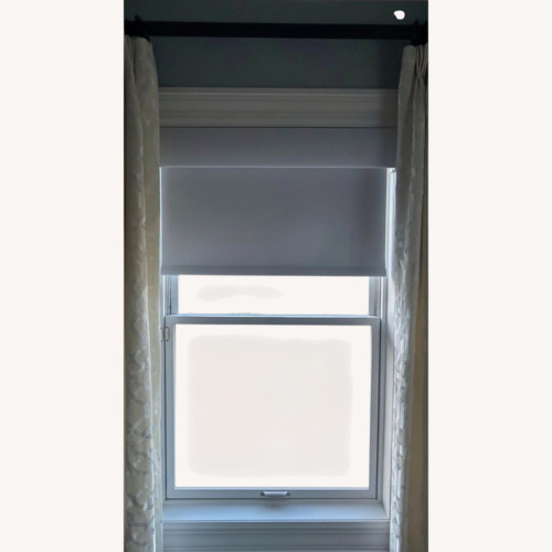 Used Serena White Fabric Curtain for sale on AptDeco