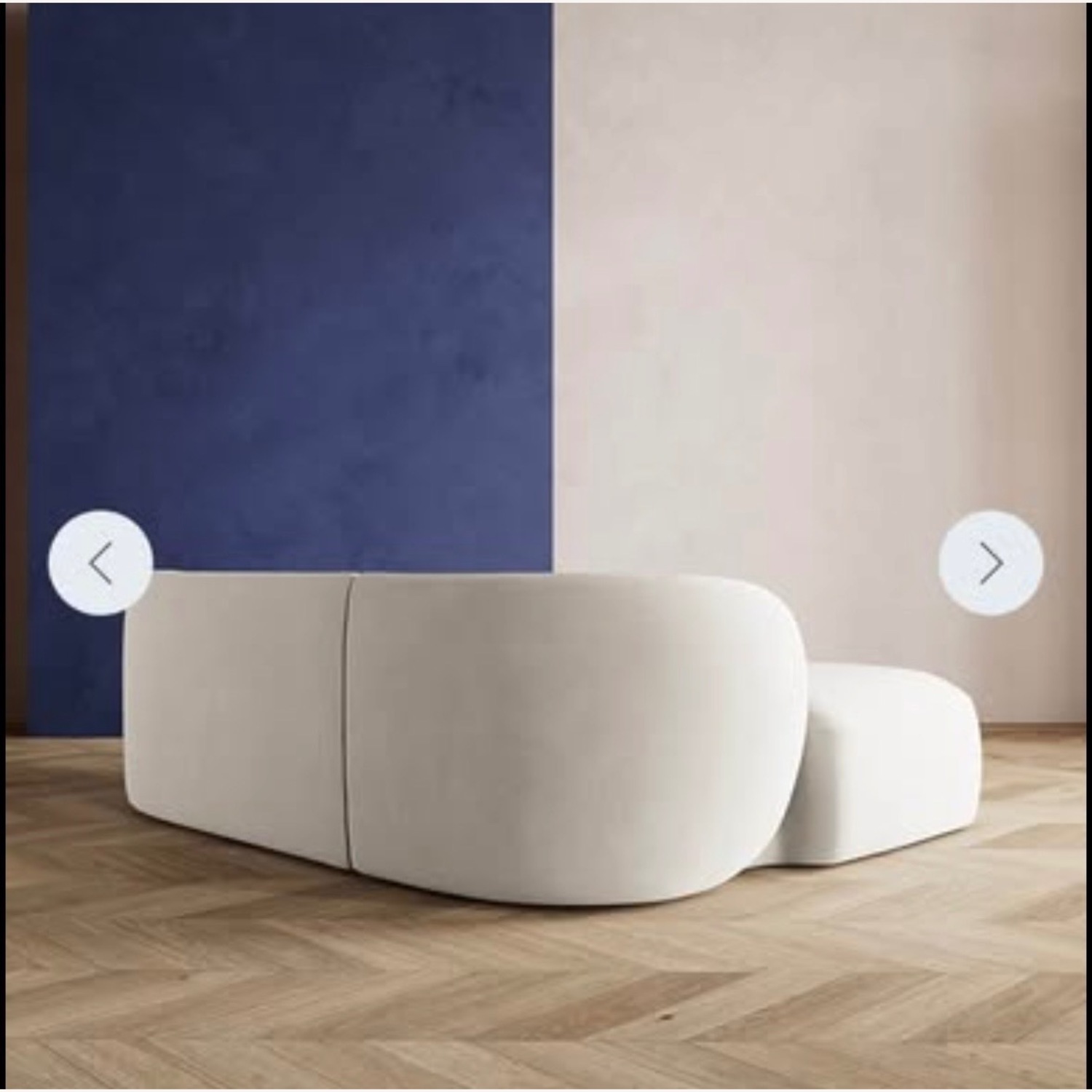 Alban Natural Fabric 3+ Seater Sofa - image-5