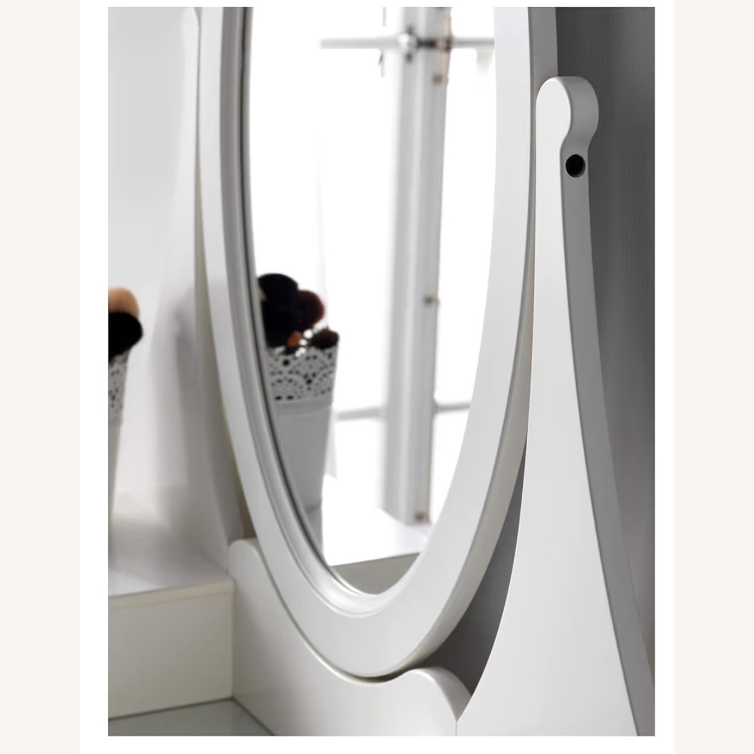 Dressing Table with Mirror and Glass Top - image-13