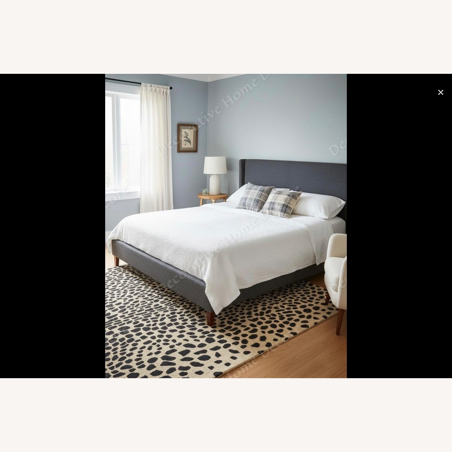 "Leopard" Print, Hand-tufted Wool Rug - image-5