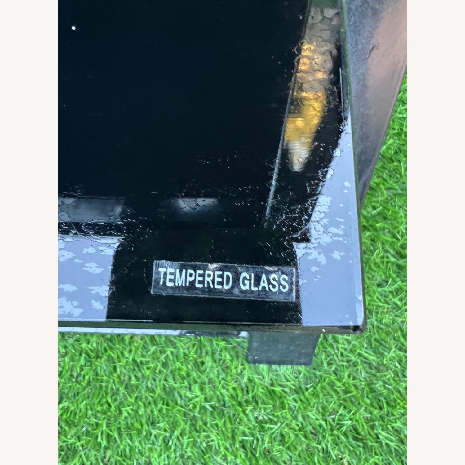 Glass and Metal Frame Entertainment Center - image-7