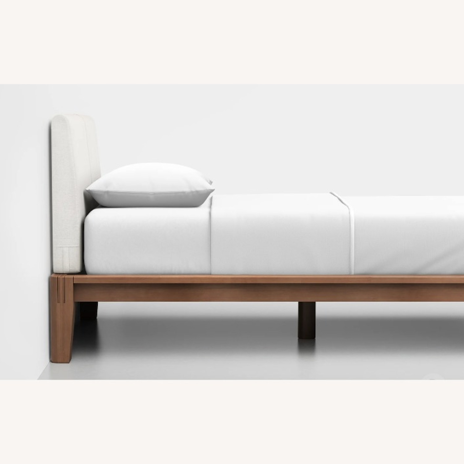 Thuma Twin XL Bed in Walnut + Boucle Pillowboard - image-3