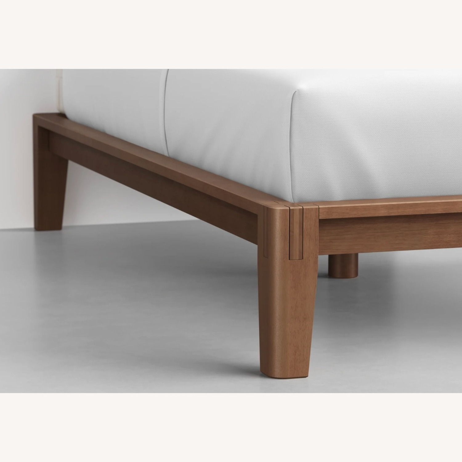 Thuma Twin XL Bed in Walnut + Boucle Pillowboard - image-4