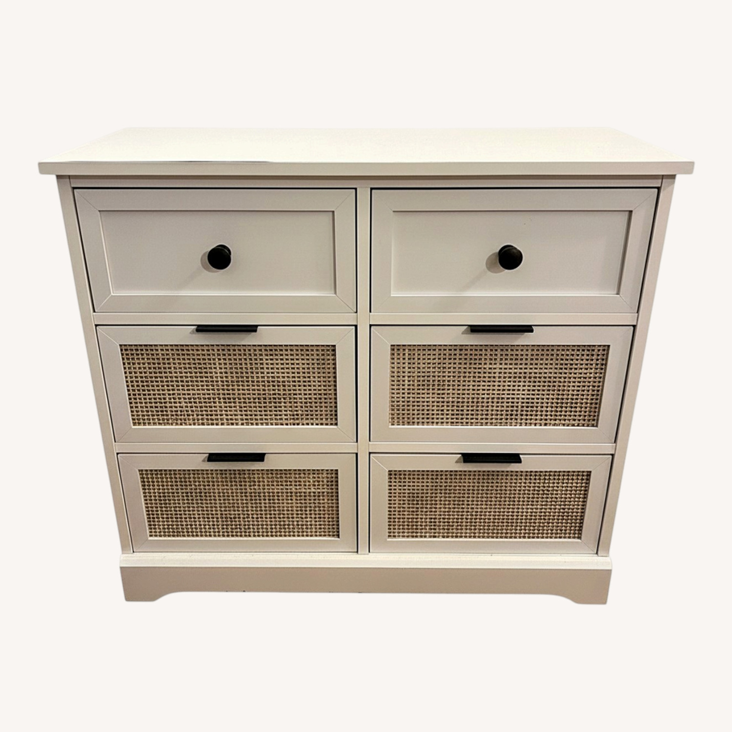 White Double Drawer Dresser - image-0