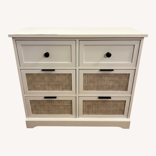 Used White Double Drawer Dresser for sale on AptDeco