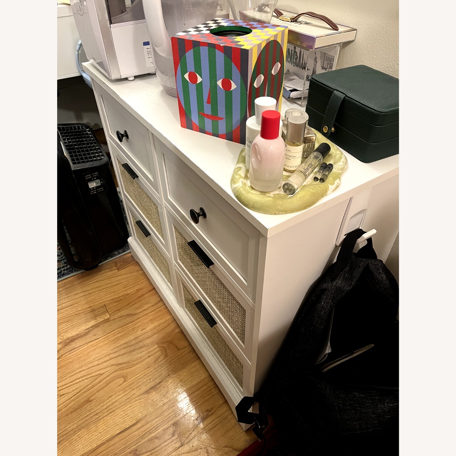 White Double Drawer Dresser - image-3