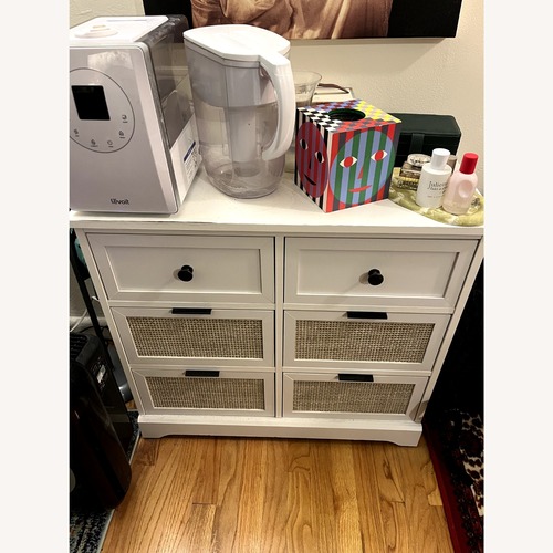 Used White Double Drawer Dresser for sale on AptDeco