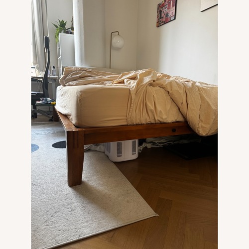 Used Thuma Full Size Bed Frame W Pillowback Headboard for sale on AptDeco