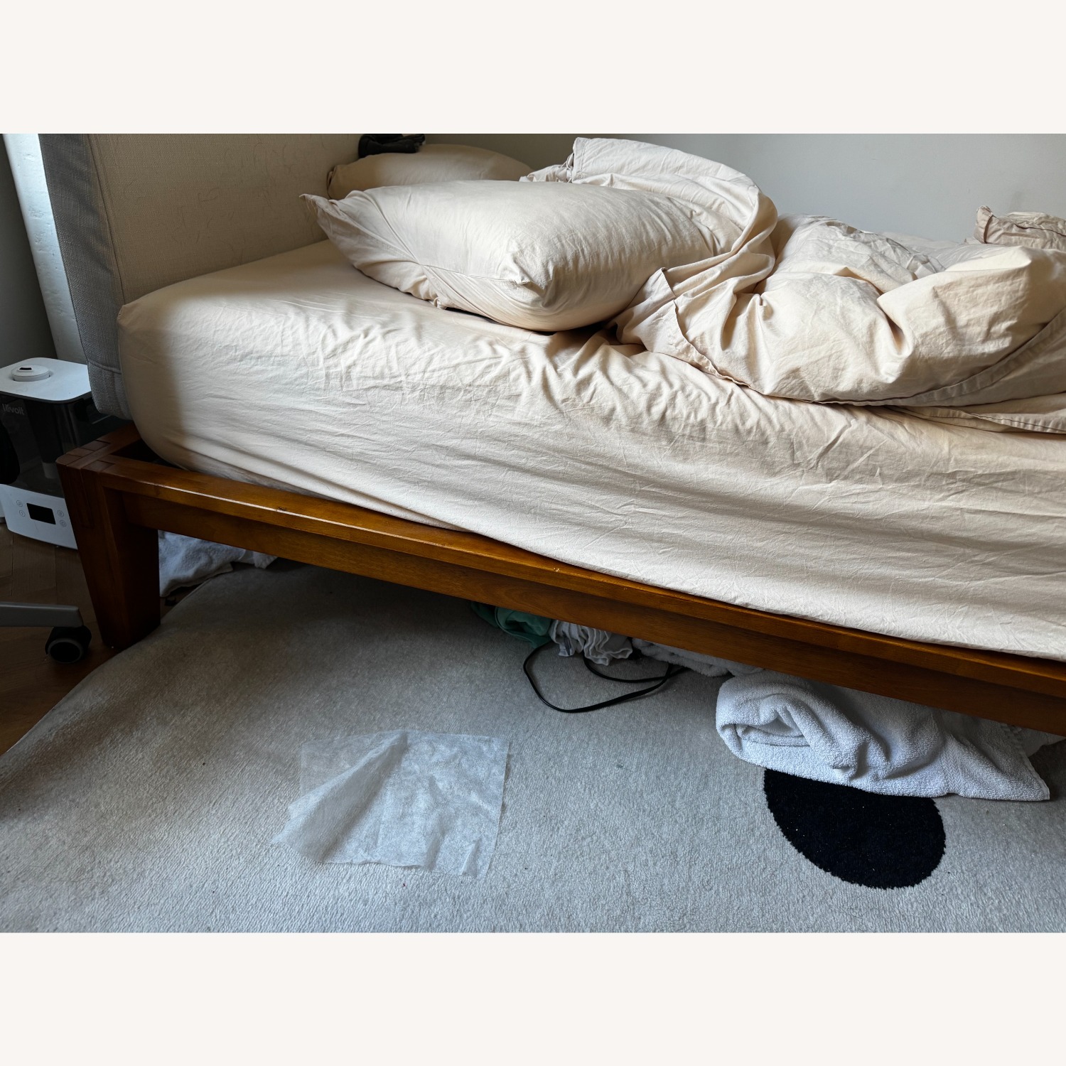 Thuma Full Size Bed Frame W Pillowback Headboard - image-2