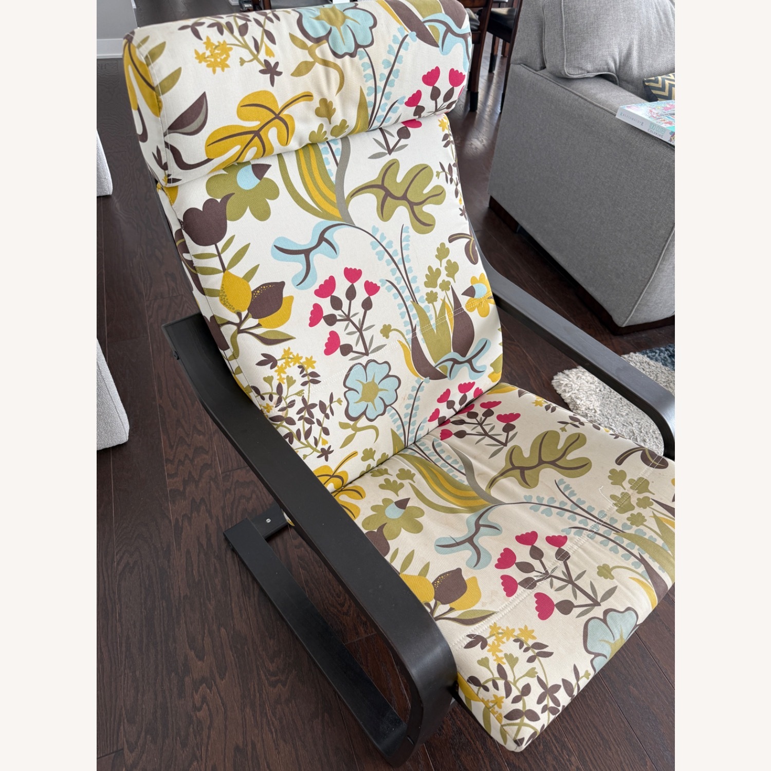 IKEA POÄNG Dark Brown Wood Armchair - image-2