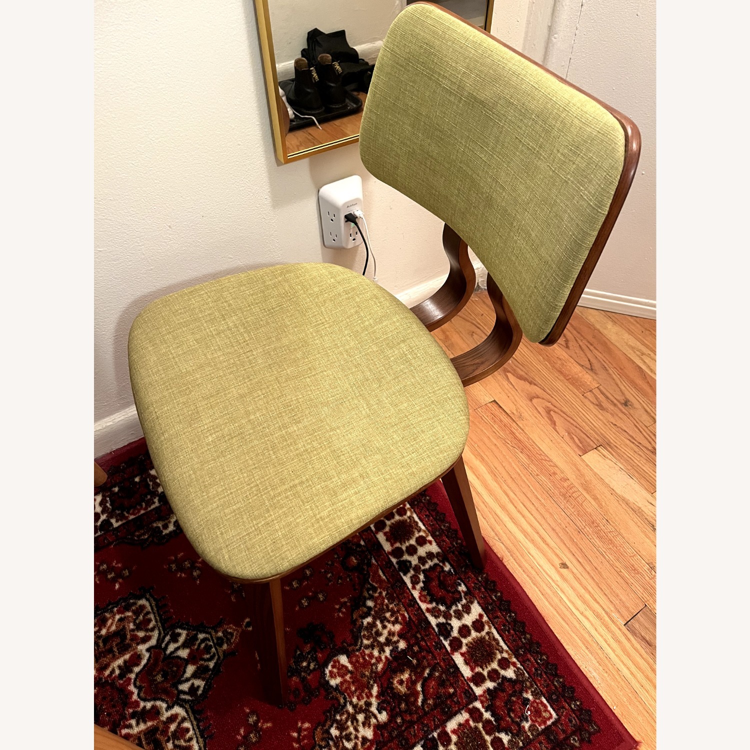 Wayfair Decklen Mid-century Armless Dining Chair in Polyester Upholstery - image-3