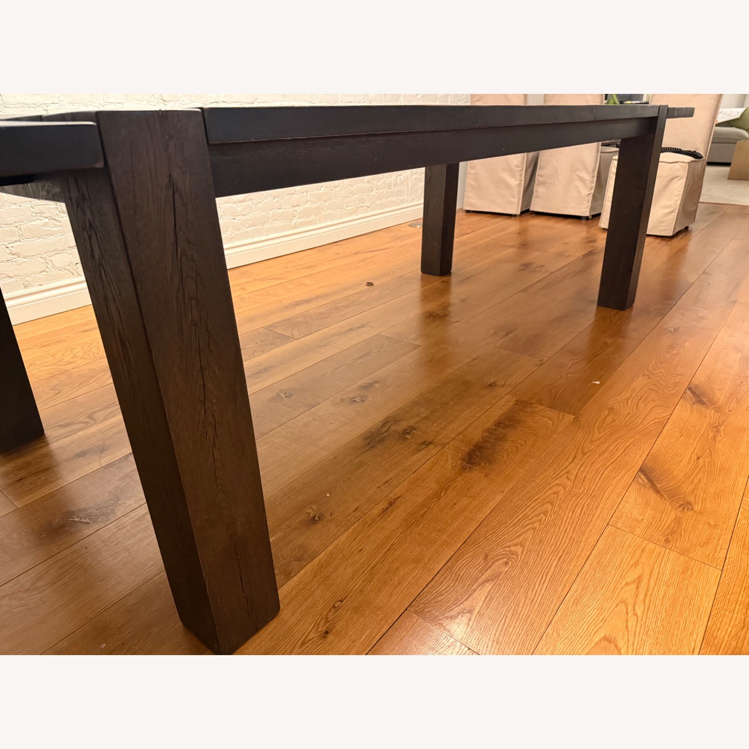 Restoration Hardware Russian Reclaimed Oak Parsons Extension Table - image-4