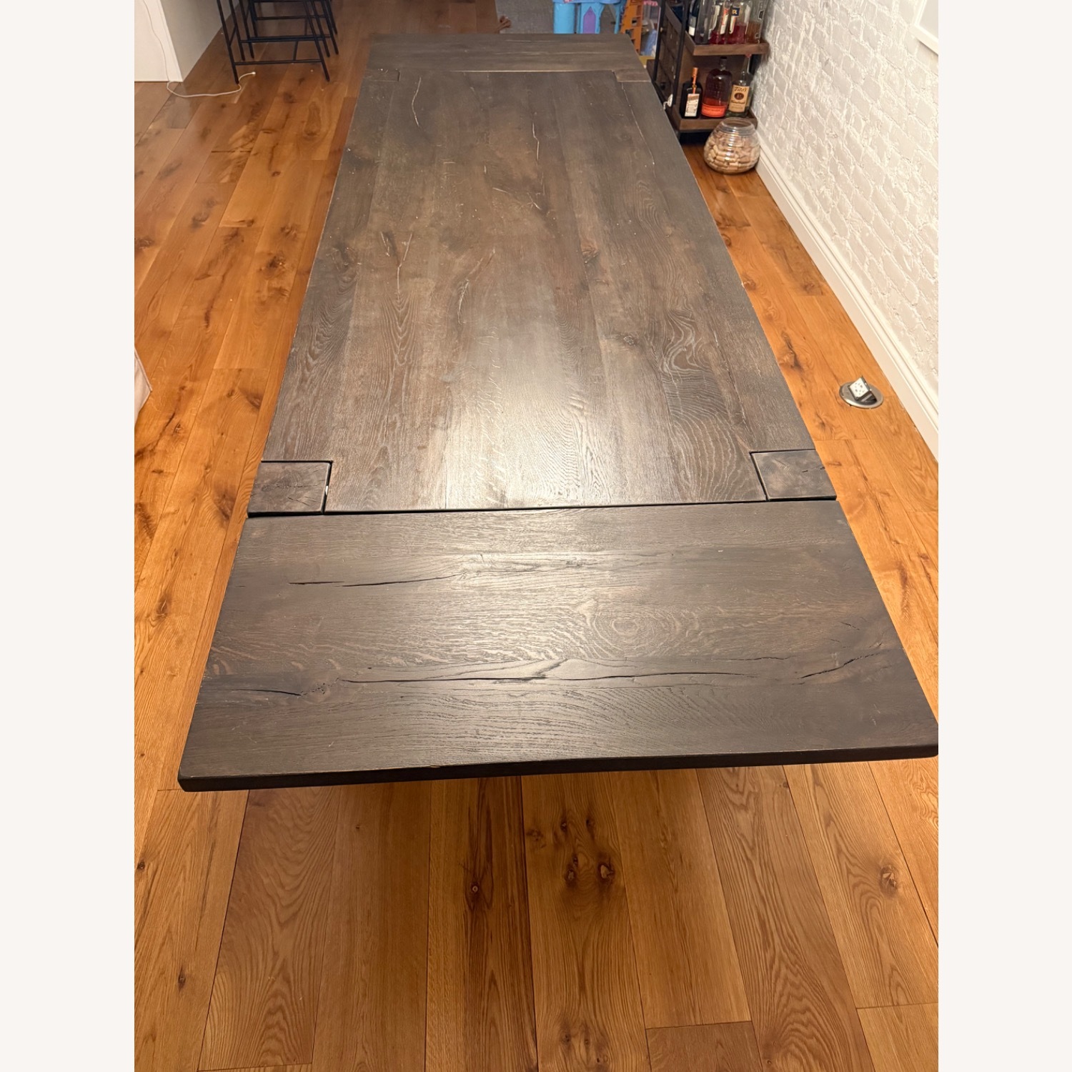 Restoration Hardware Russian Reclaimed Oak Parsons Extension Table - image-2