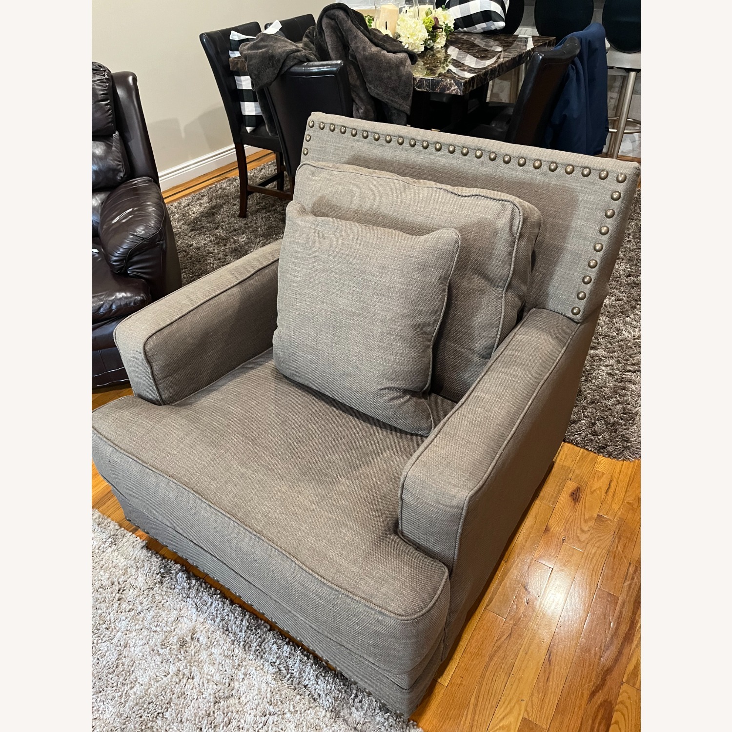 Ashley Furniture Dark Brown Armchair - image-3