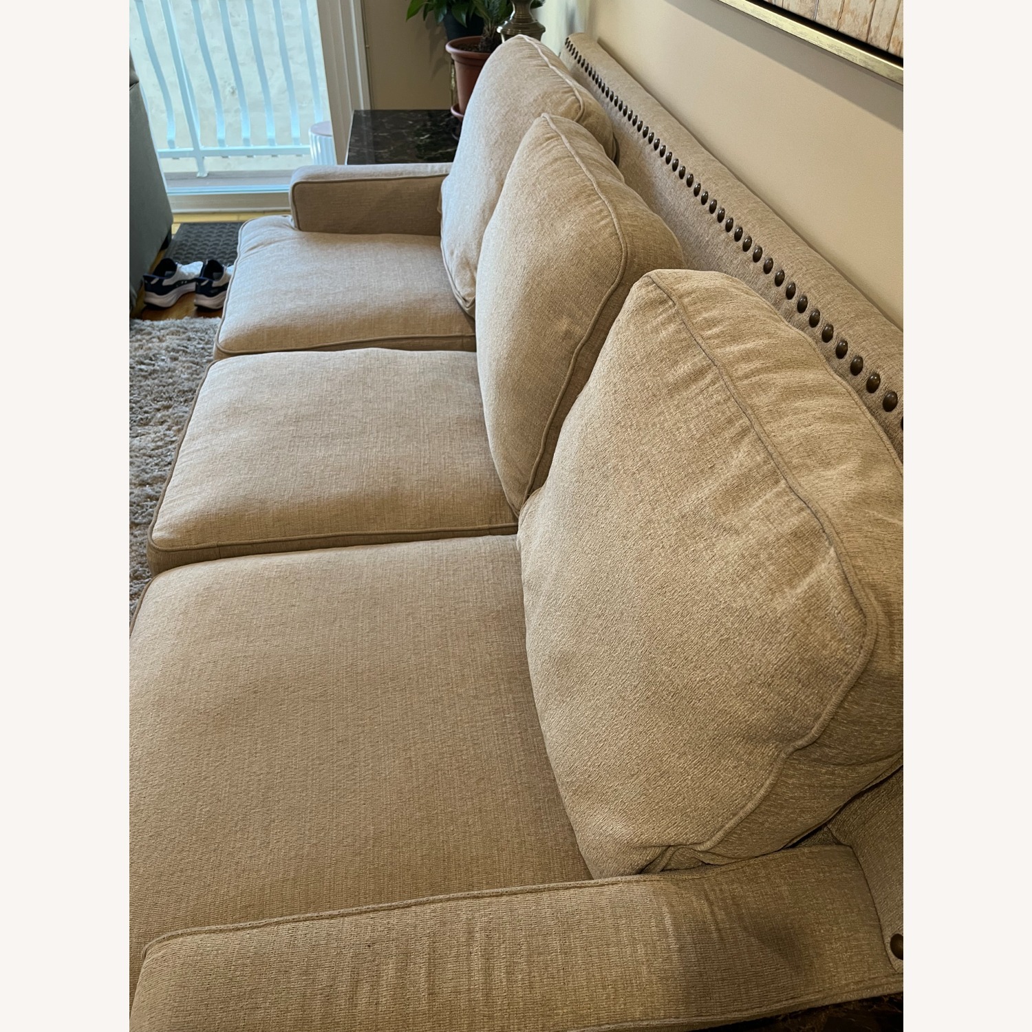 Ashley Furniture Ballina White 3+ Seater Sofa - image-3