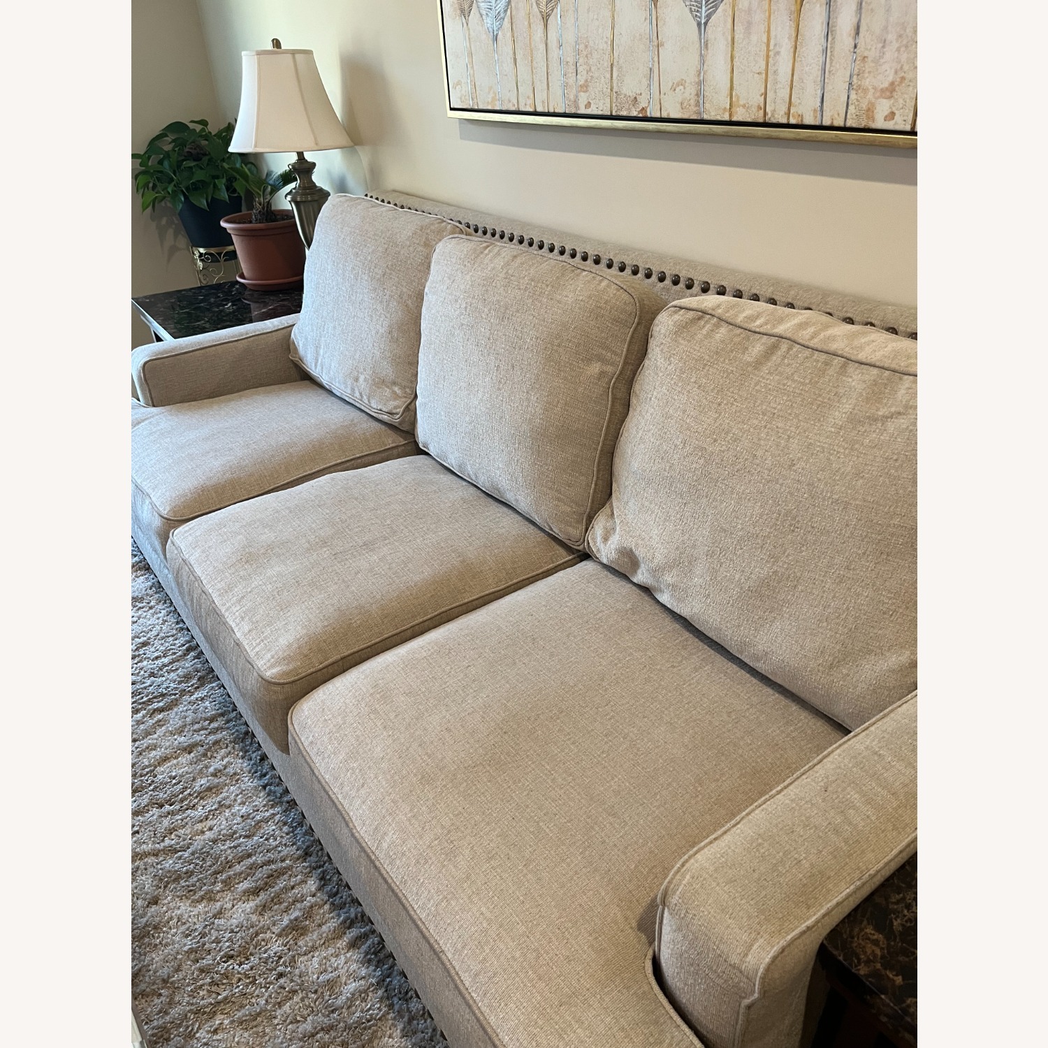 Ashley Furniture Ballina White 3+ Seater Sofa - image-2