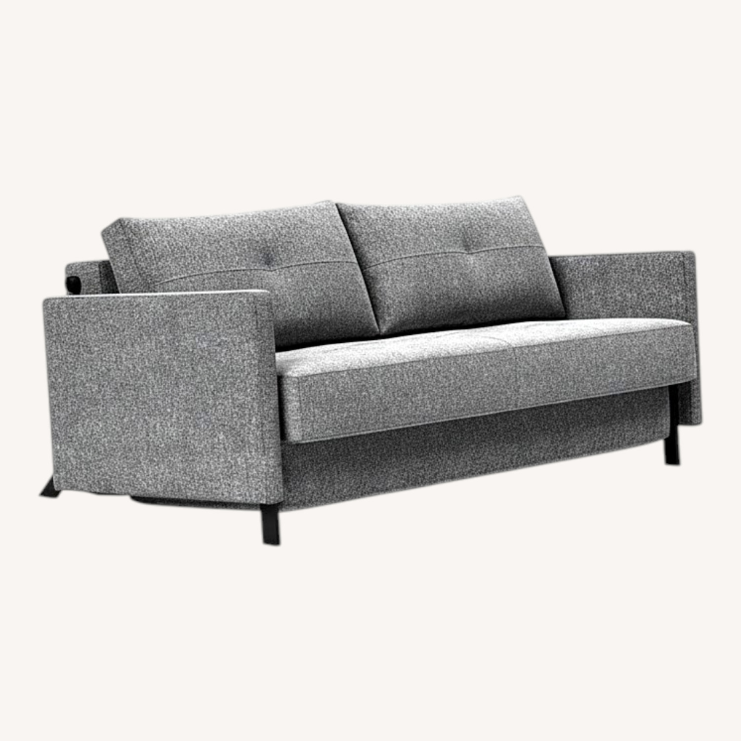 Innovation USA Cube Dark Gray Fabric Sleeper Sofa - image-0