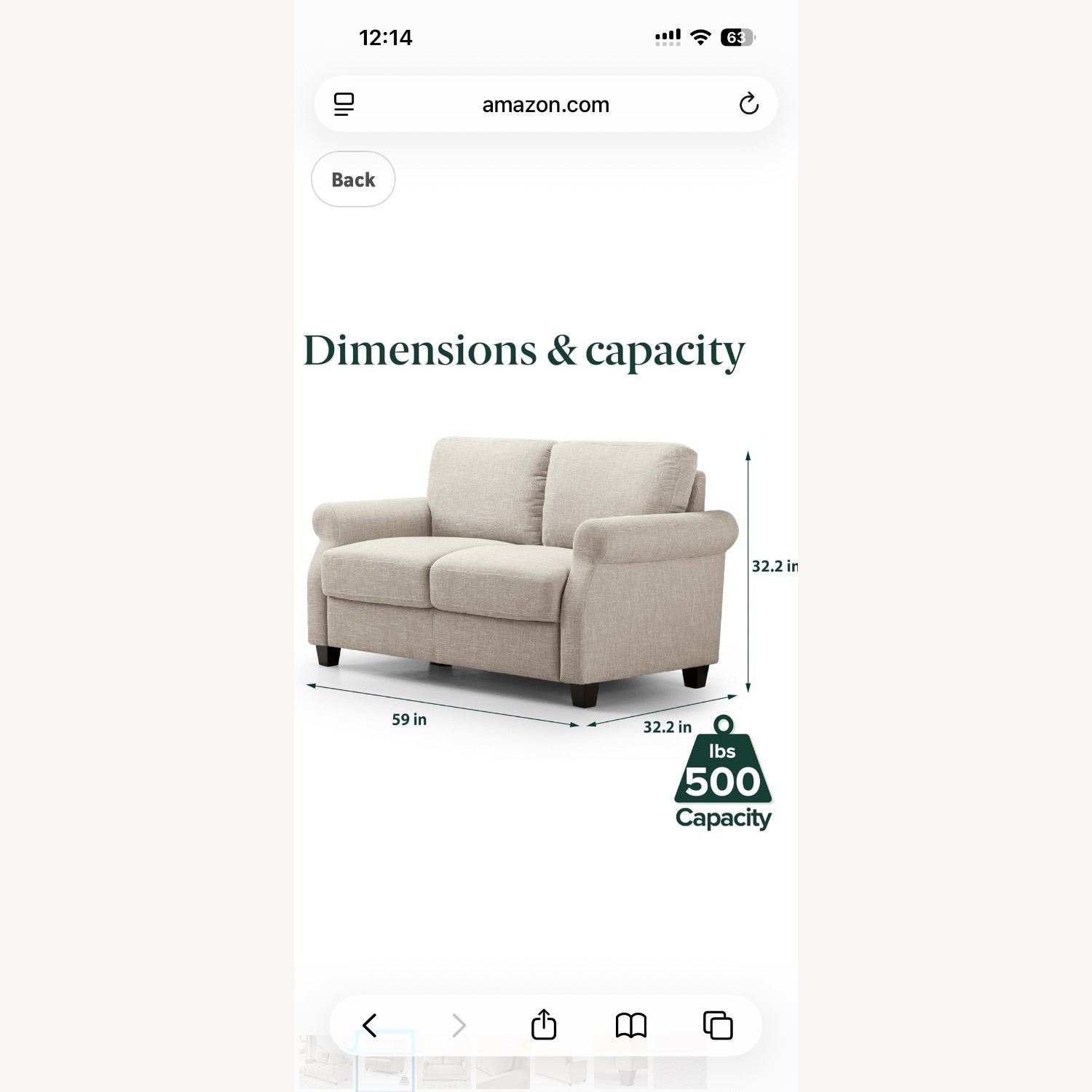 Zinus Sofa Couch - image-5