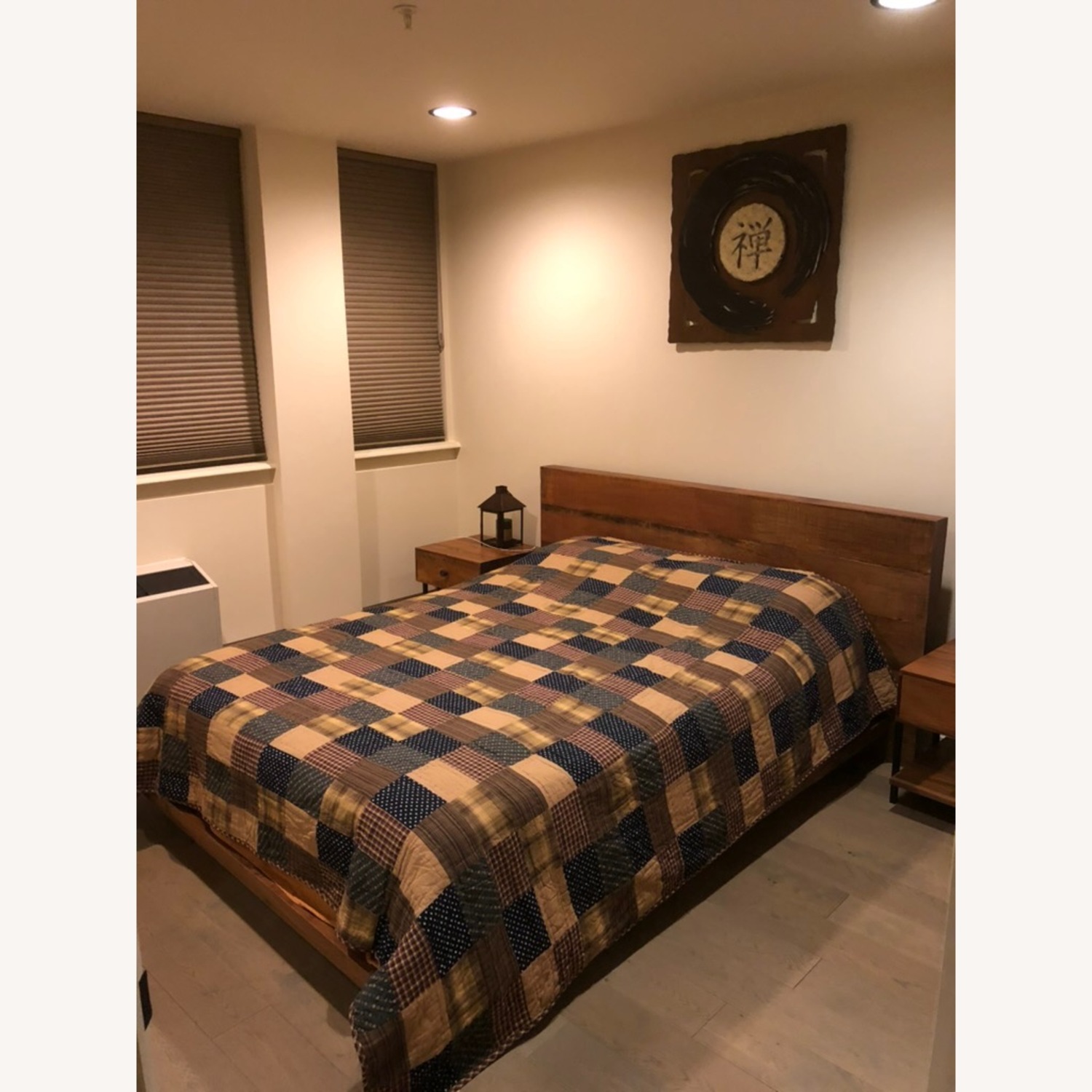 Crate & Barrel Atwood Dark Brown Wood Queen Bed - image-2