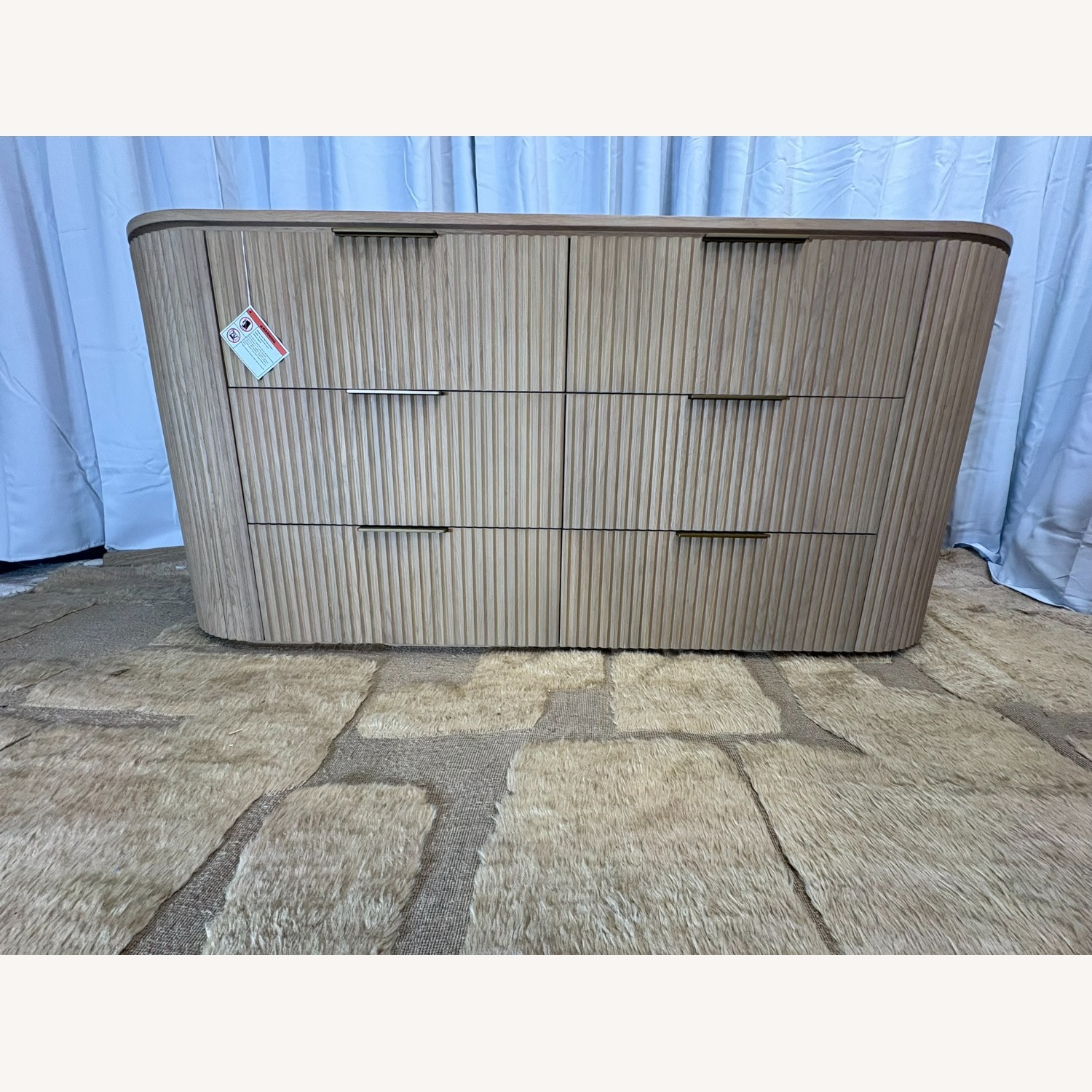 Restoration Hardware Byron 6-Drawer Dresser — 72” Light Oak  - image-12