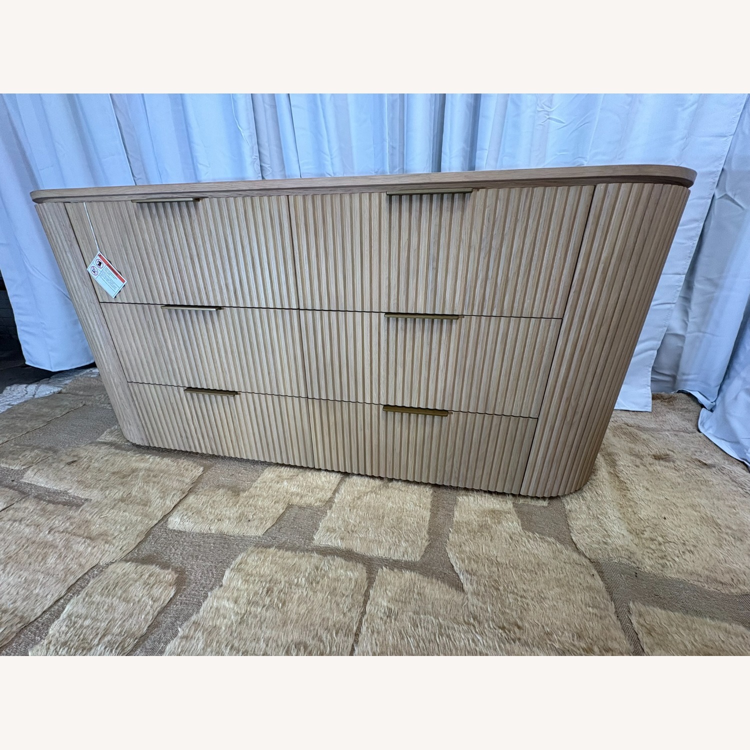 Restoration Hardware Byron 6-Drawer Dresser — 72” Light Oak  - image-11