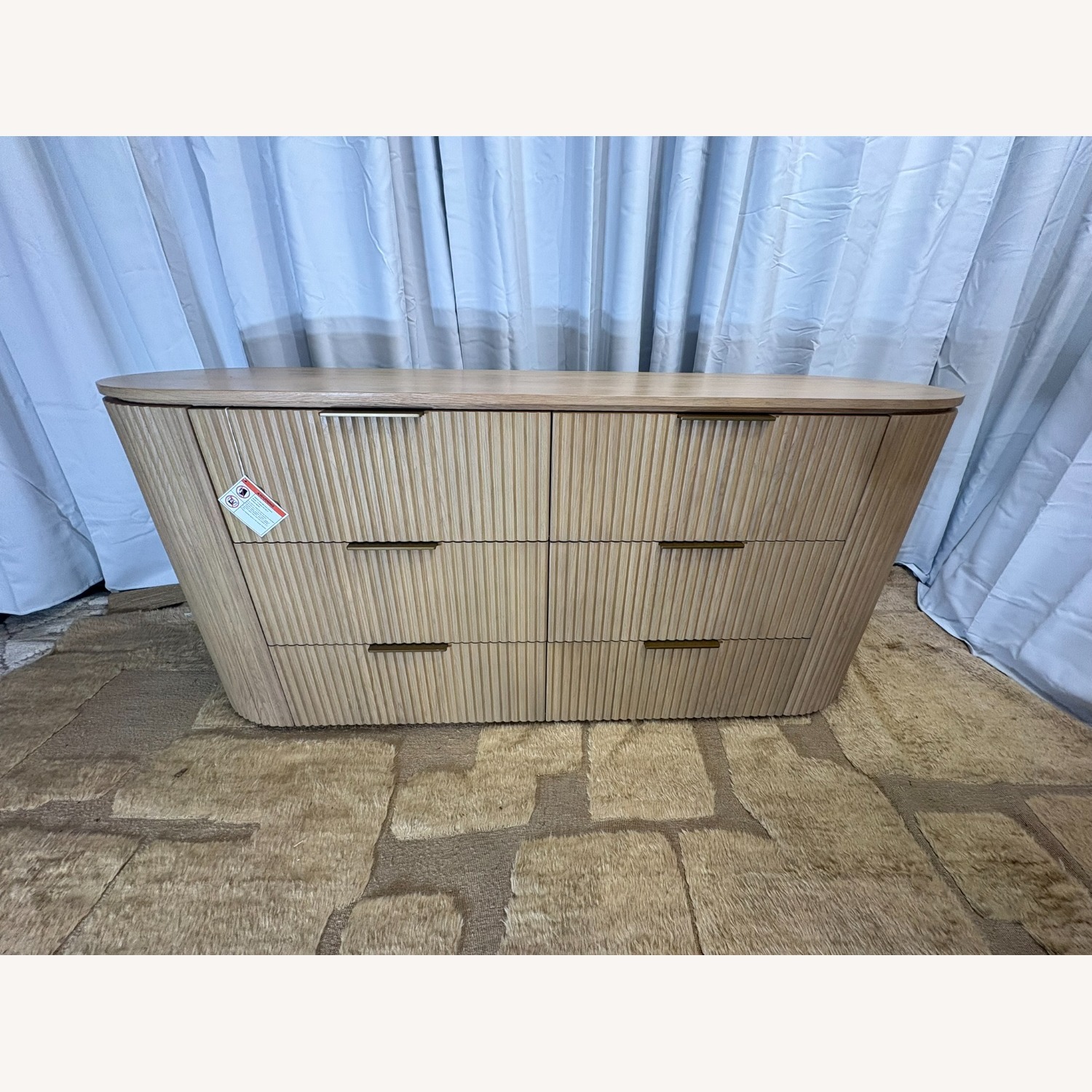 Restoration Hardware Byron 6-Drawer Dresser — 72” Light Oak  - image-13