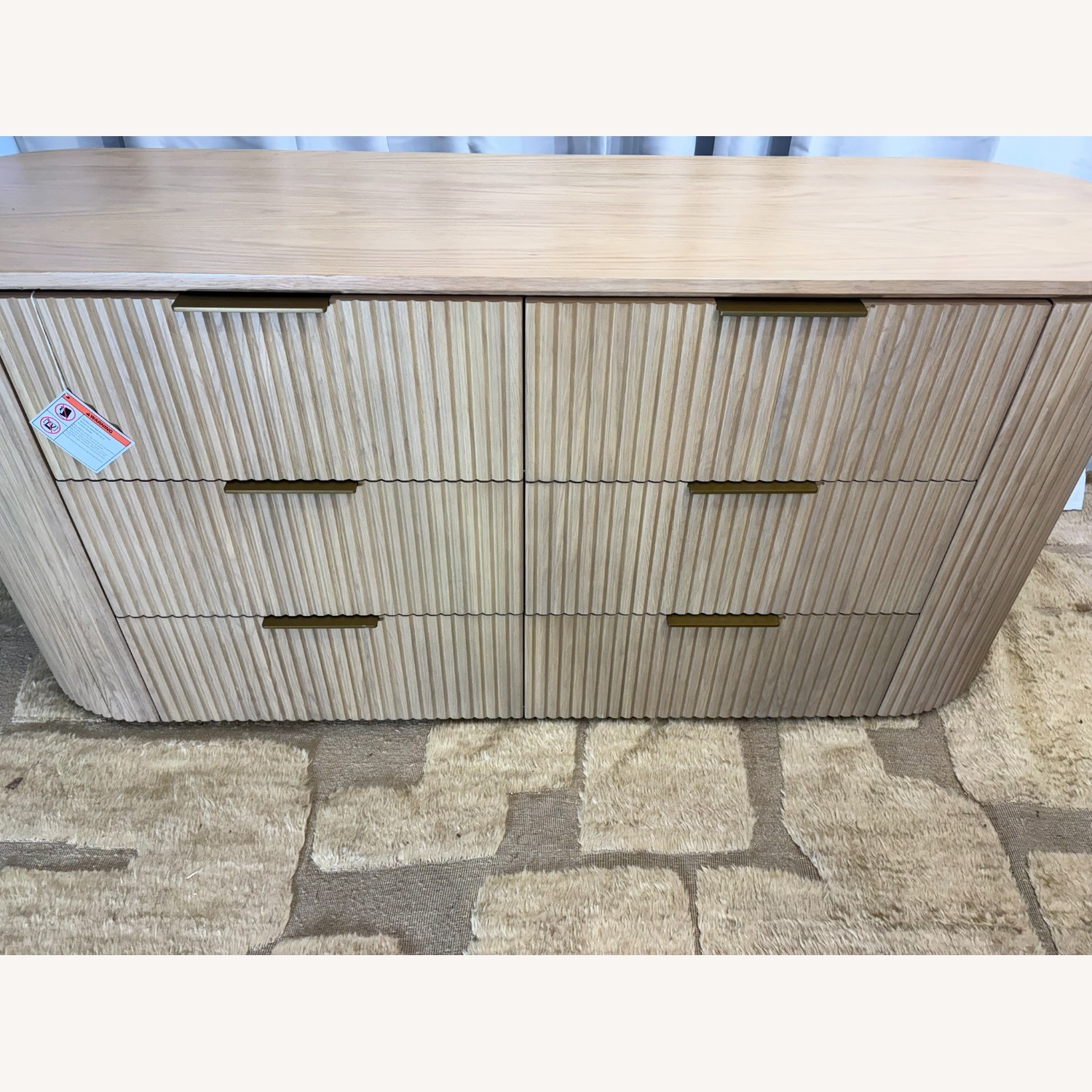 Restoration Hardware Byron 6-Drawer Dresser — 72” Light Oak  - image-7