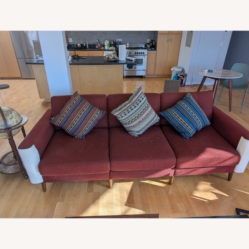 Used Nomad Modular Red Sofa for sale on AptDeco