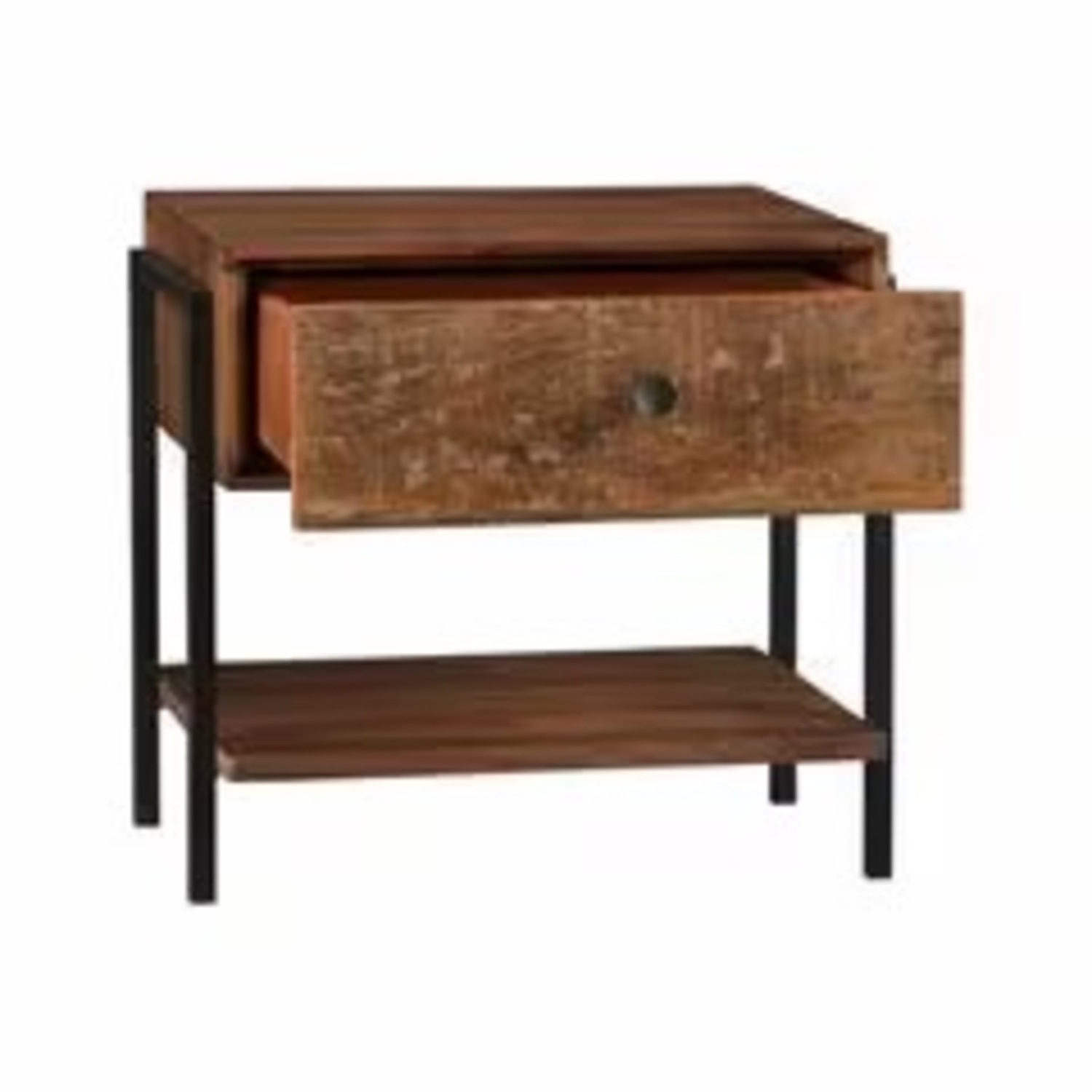 Crate & Barrel Atwood Dark Brown Wood Nightstands - image-3