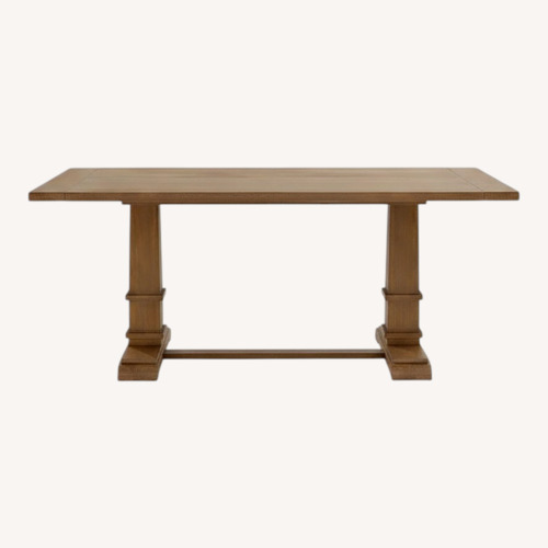 Used Farmhouse Trestle Dining Table  for sale on AptDeco