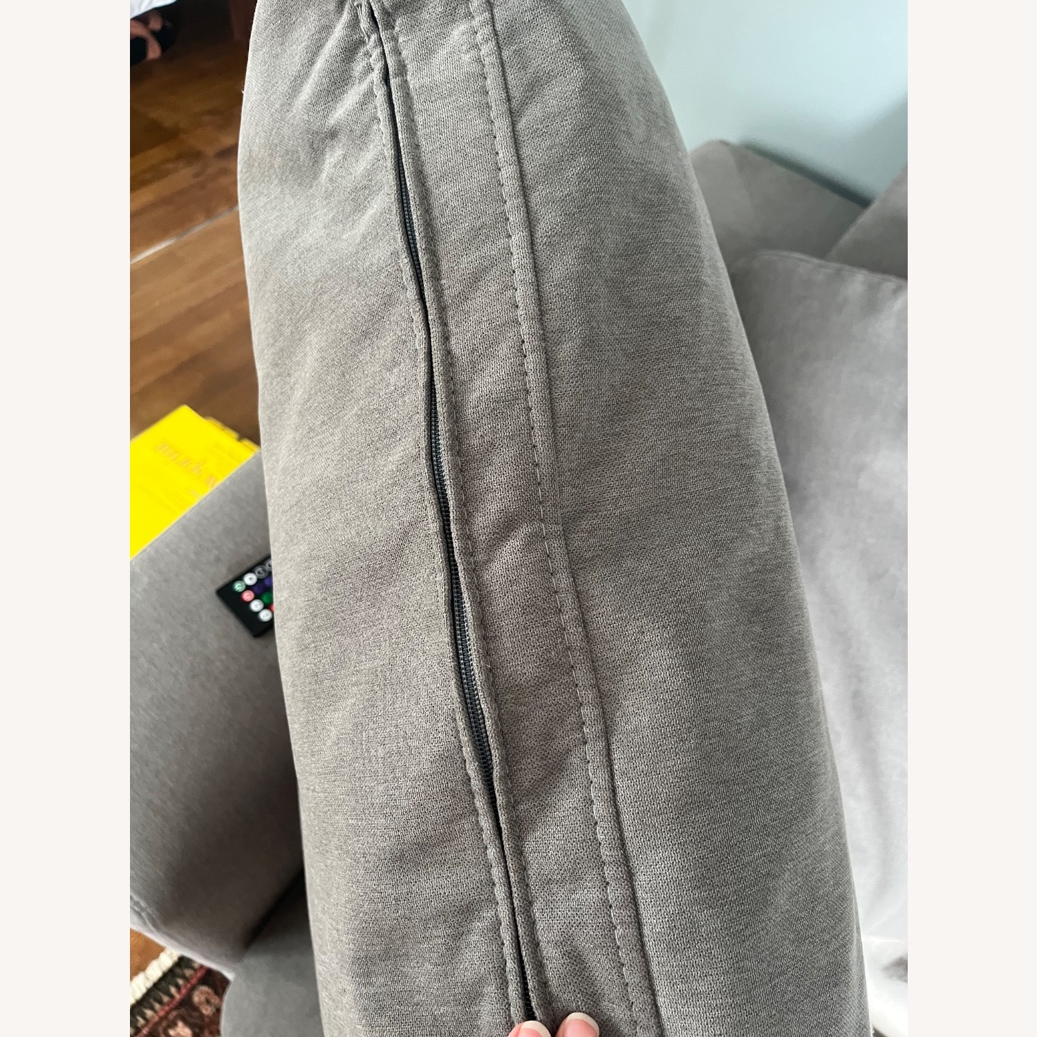 Cloud Light Gray Fabric 2 Piece Sectional - image-4