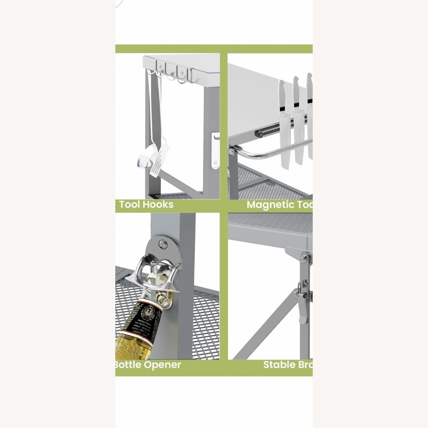 LUE BONA Foldable Outdoor Grill Table - image-4