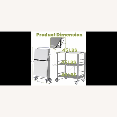 Used LUE BONA Foldable Outdoor Grill Table  for sale on AptDeco