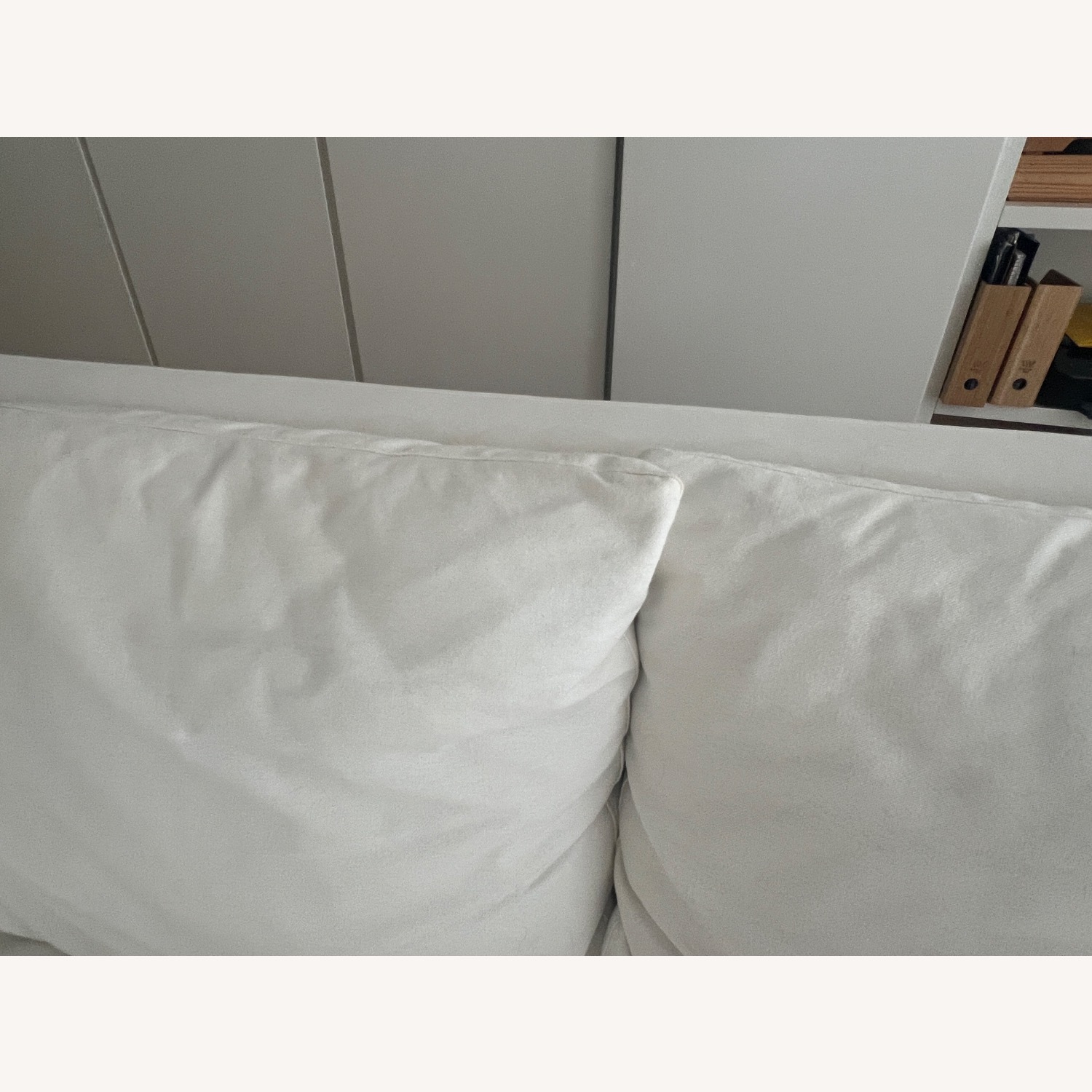 Crate & Barrel White Ever Slipcovered Sofa by Leanne Ford - image-3