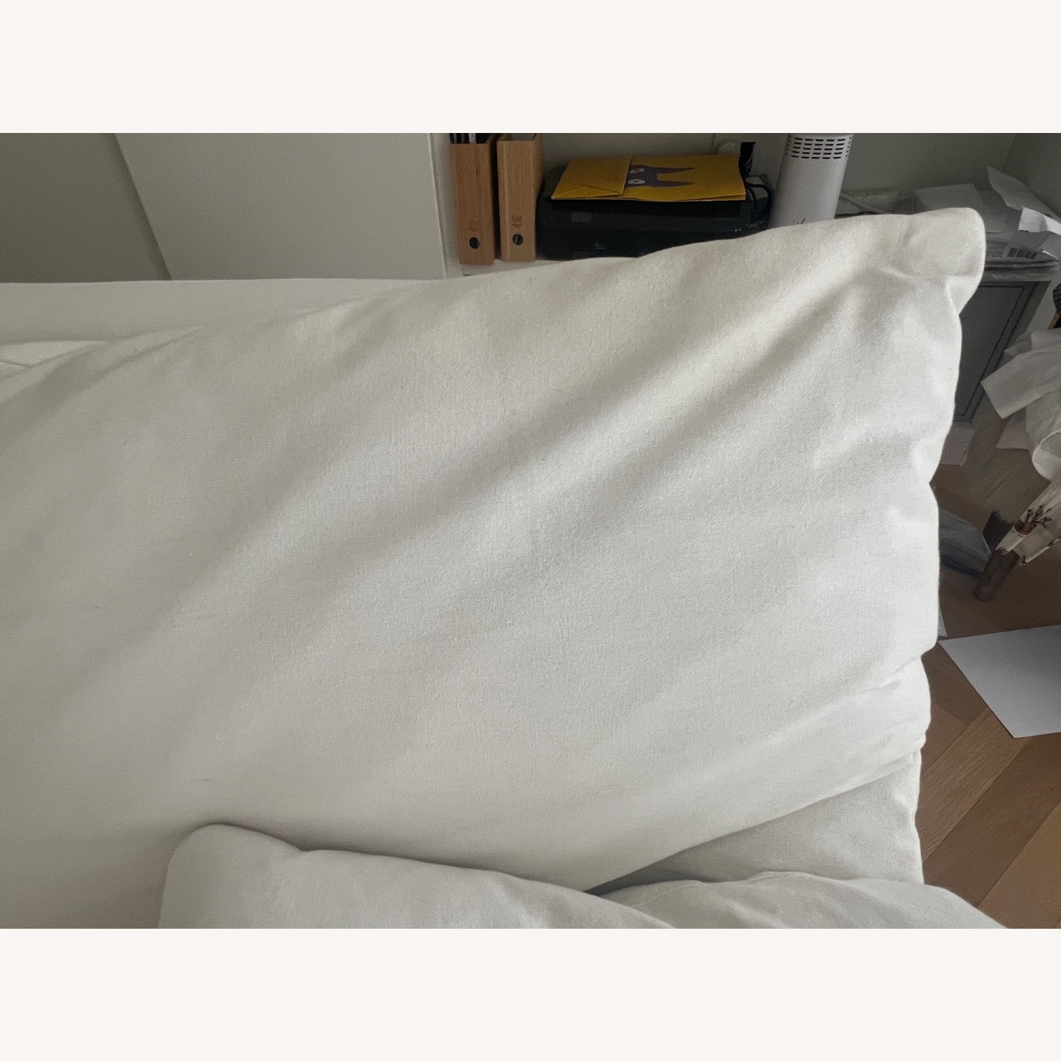 Crate & Barrel White Ever Slipcovered Sofa by Leanne Ford - image-5