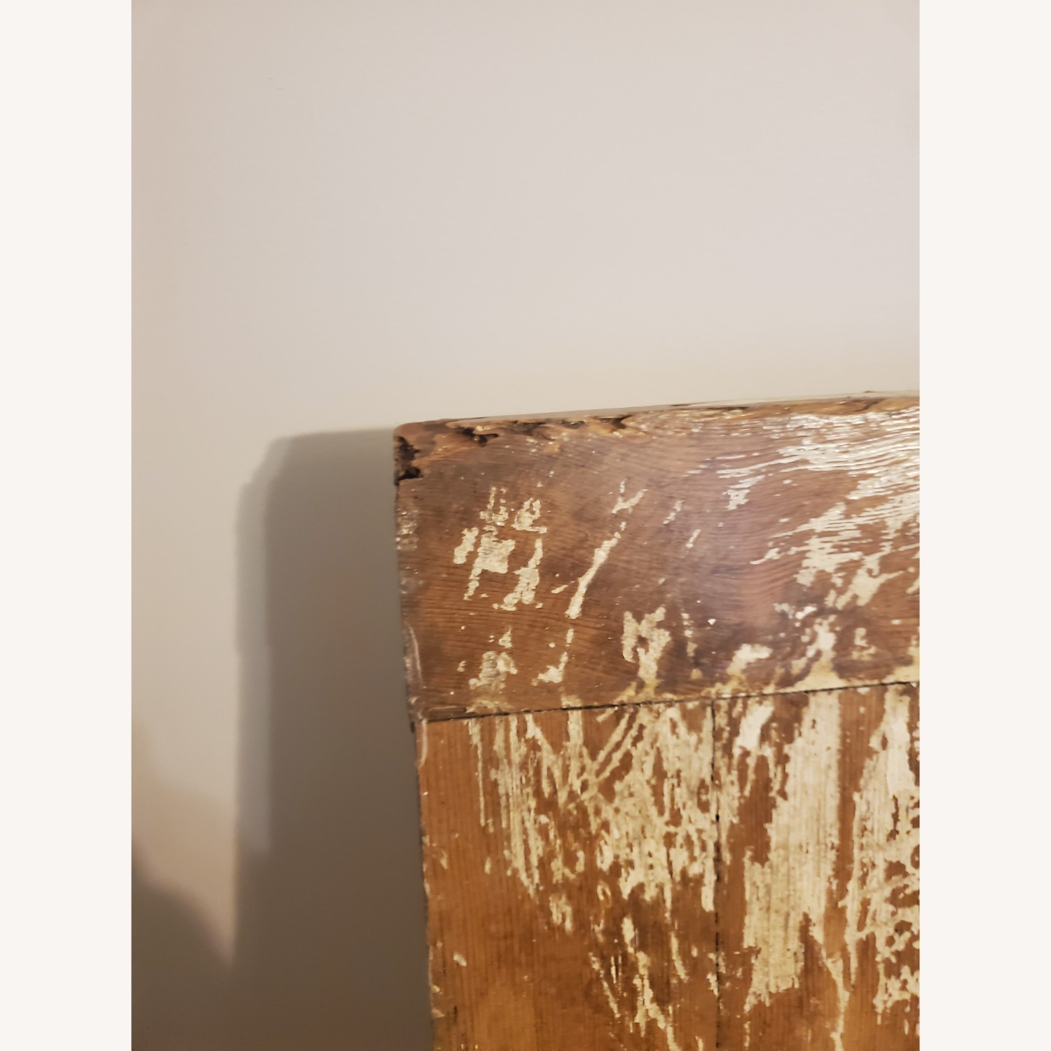 Vintage/Antique White Wood Headboard - image-5
