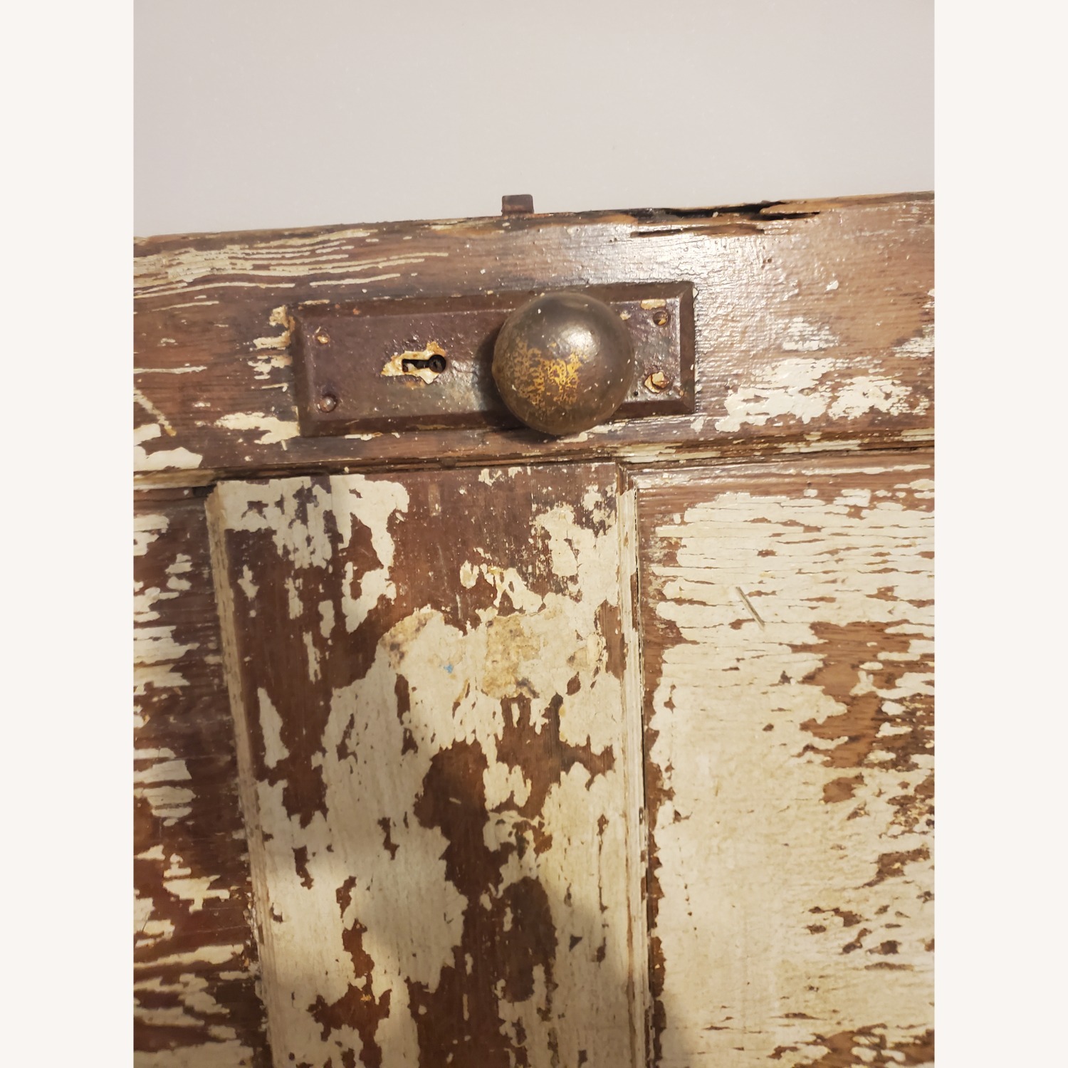 Vintage/Antique White Wood Headboard - image-4