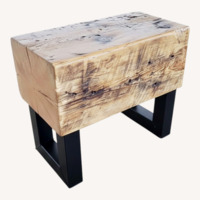 Etsy Custom Made Natural Side Table
