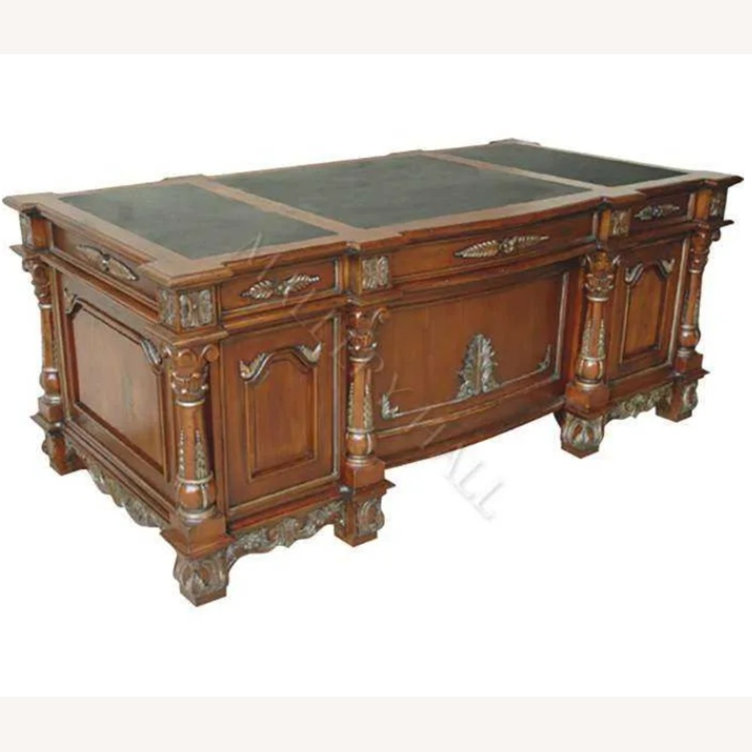Regency Mahogany Executive Desk - image-6
