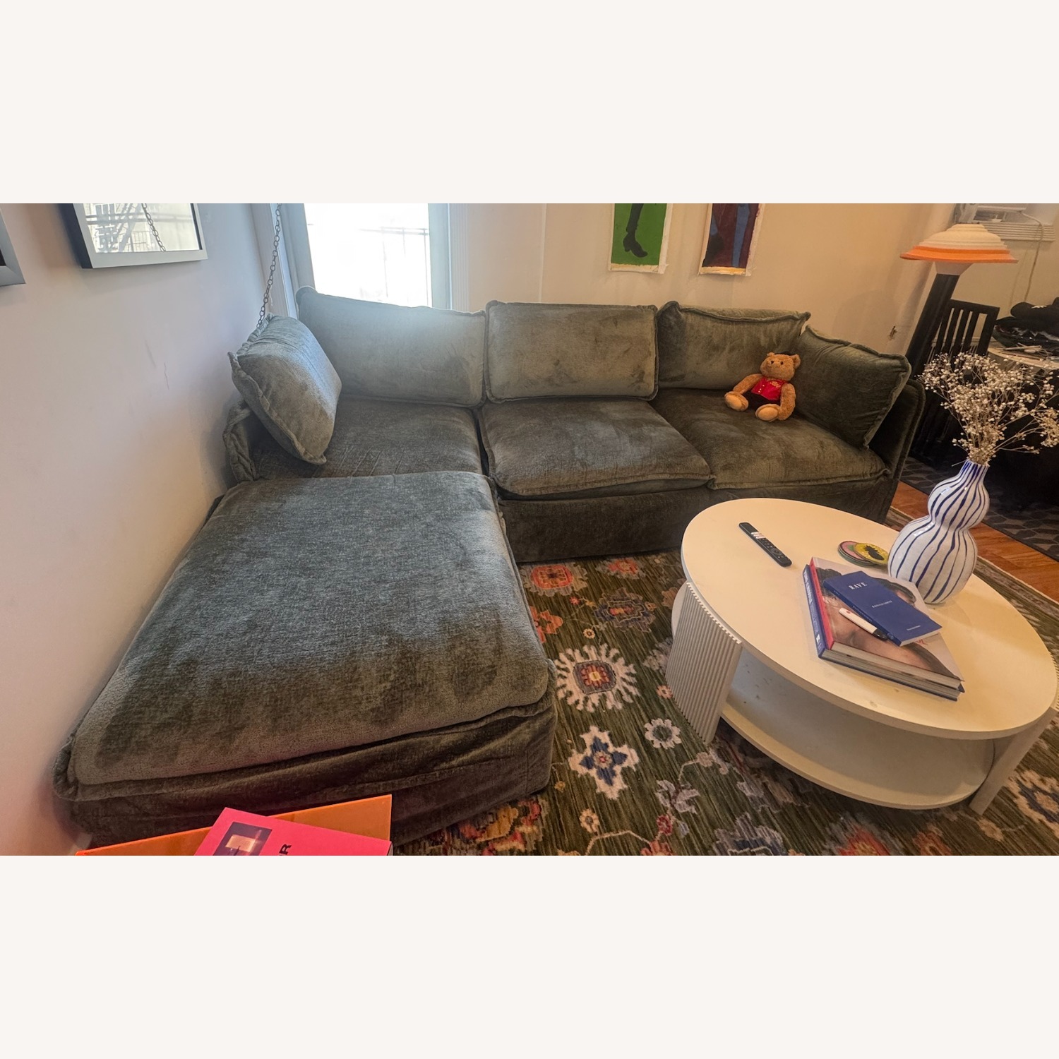 Anabei Modular Washable 3-Seater + Ottoman - image-2