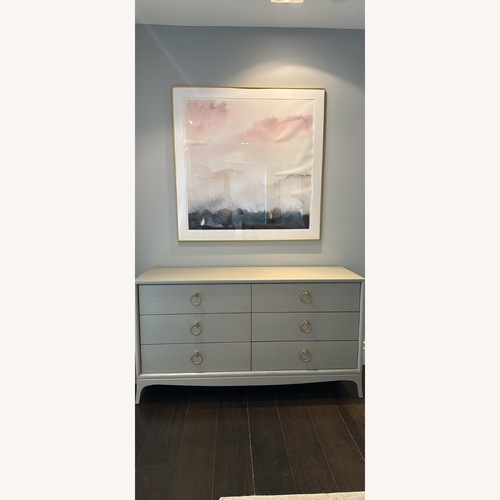 Used Fiona Light Gray Wood Dresser (6 Drawers) for sale on AptDeco