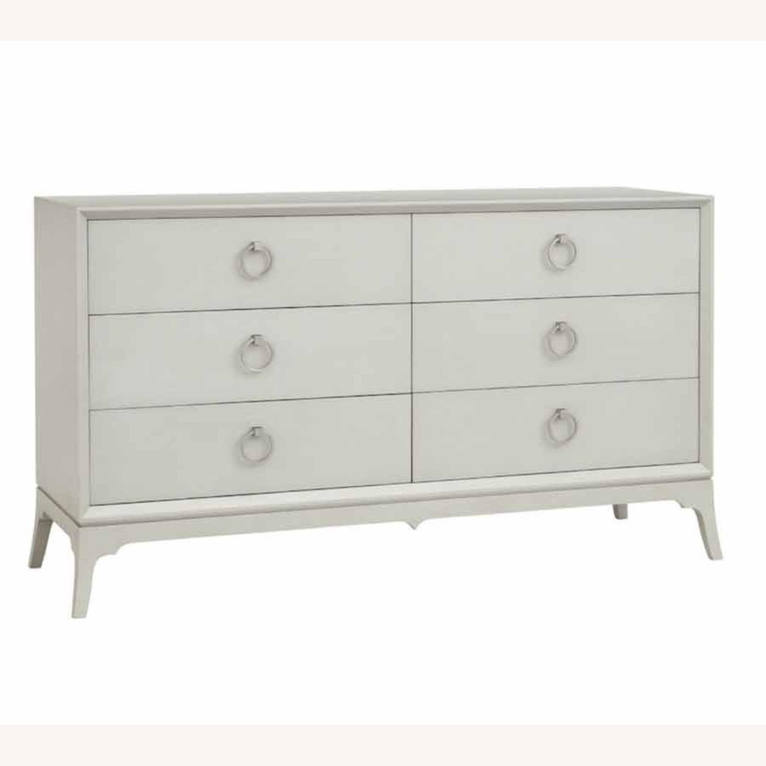 Fiona Light Gray Wood Dresser (6 Drawers) - image-6