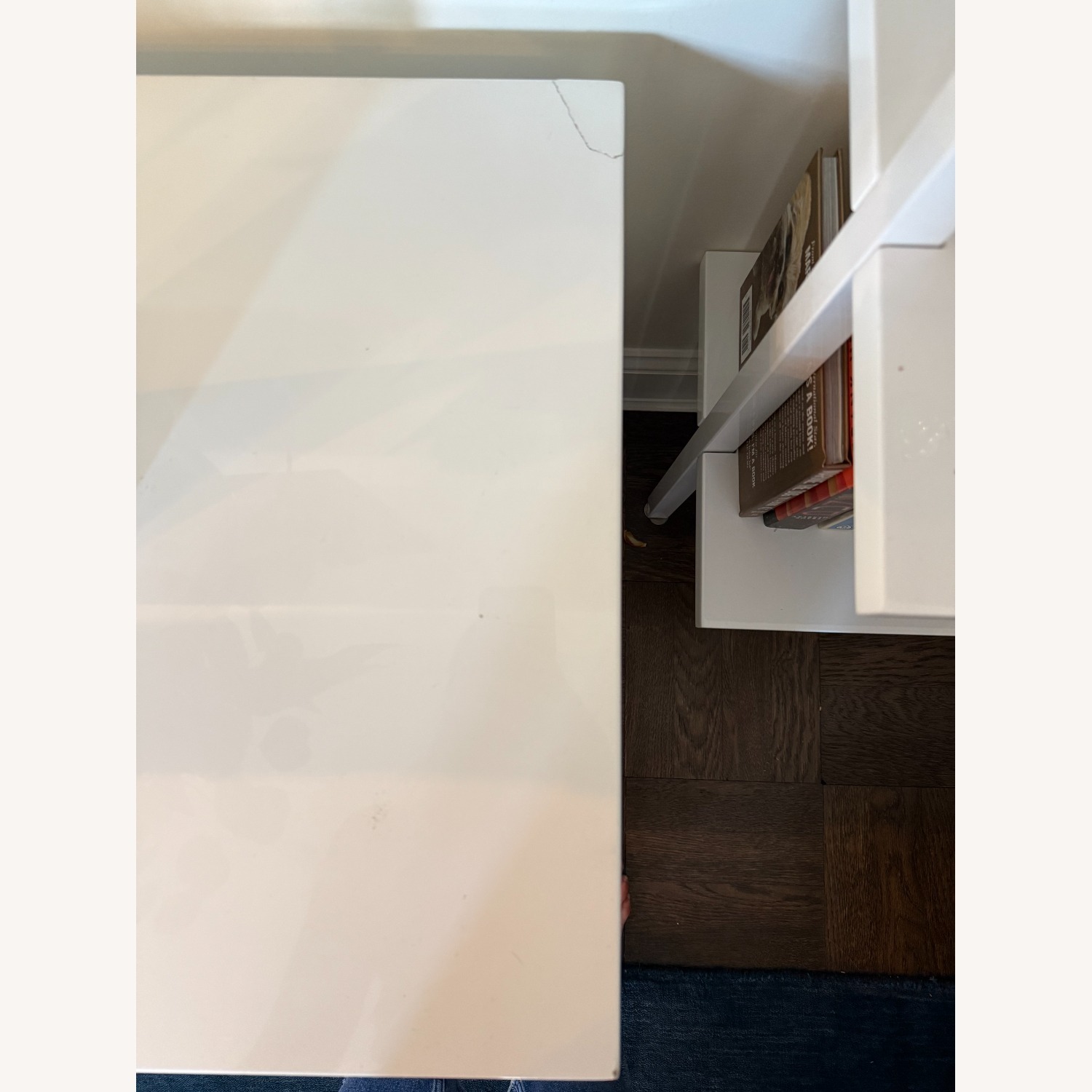 CB2 Chill 60" White High-Gloss Media Console - image-5